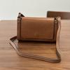 Johnature Echte Leder Damen Tasche Retro Postboten Tasche Vielseitig Weiches Rindsleder Einfarbige Umhängetasche