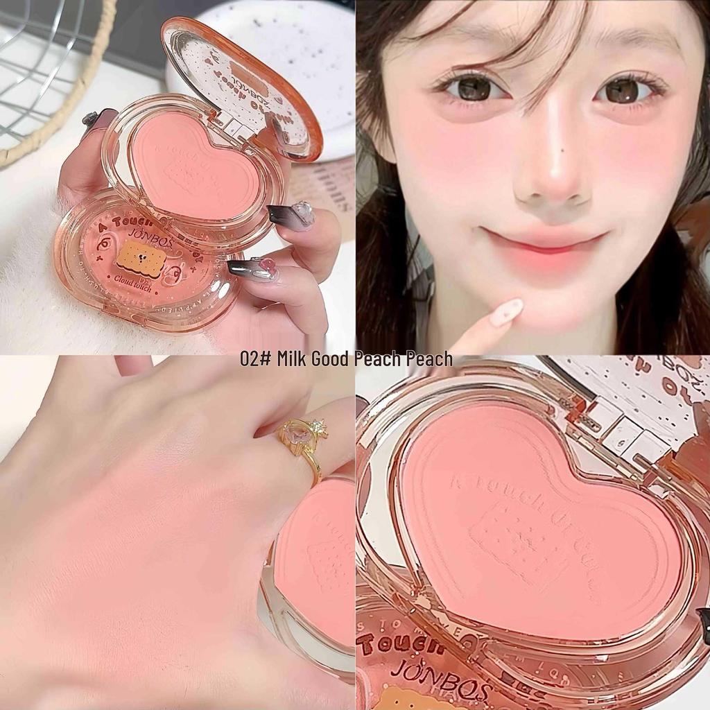 JONBOS Cookie Nao Nao Blush Coreano a Bassa Saturazione - Stile Puro Desiderio per un Look Naturale