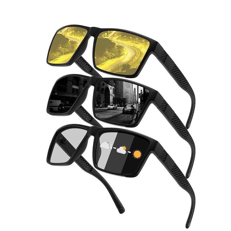 New European American Outdoor Cycling Glasses Sports Sunglasses Driving Night Vision Goggles Fishing Men's Polarized