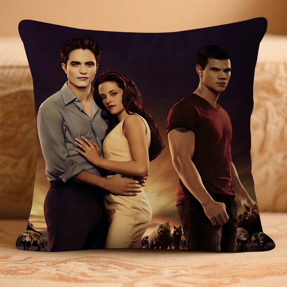 

Classic Movies T-twilightS Pillow Case Removable Washable Cushion Cover – All-Season Soft Linen 16x16Inch