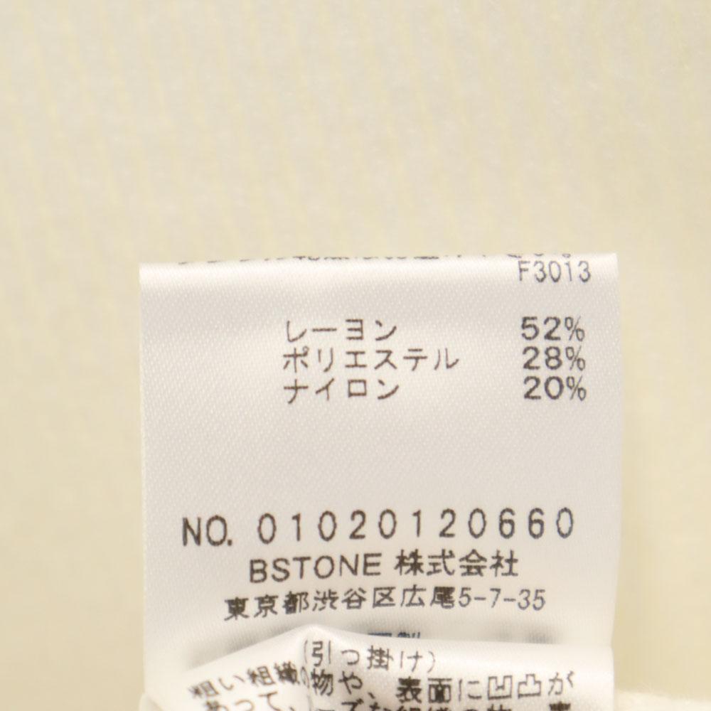 AMERI UNDRESSED Long Sleeve Mock Neck Sweater F White Rib Knit Women Used