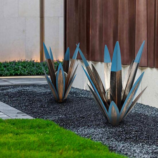 

2 шт. солнечный светильник для сада Maguey, устойчивый к атмосферным воздействиям, уличный двор, дорожка, патио, лужайка, металлический светодиодный светильник для цветочных растений, фигурка, декоративная лампа с шипами B