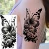 1 Sheet Snake Butterfly Compass Flowers Temporary Tattoos For Women Girls Waterproof Realistic Fake Tattoo Sticker Long Lasting