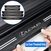 Car Door Sill Carbon Stickers For RX330 IS250 Ct200h ES300h RX350 IS300h NX300h UX GX470 LX570 LS430 LS460 LS RX300 GS NX