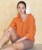 Wimeonteu 480 Double-Sided Half-Zip Short Sweatshirt