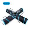 3/4 5-way Collapsible Cat Tunnel Tube Pet Foldable Tunnel Toys with Plush Ball for Small Pets Bunny Rabbit kittens,Puppy