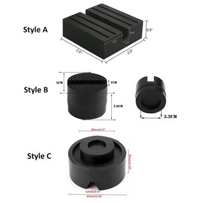 Universal Car Lift Jack Stand Rubber Pads Floor Slotted Car Jack Rubber Pad Frame Protector Adapter Jacking Tool