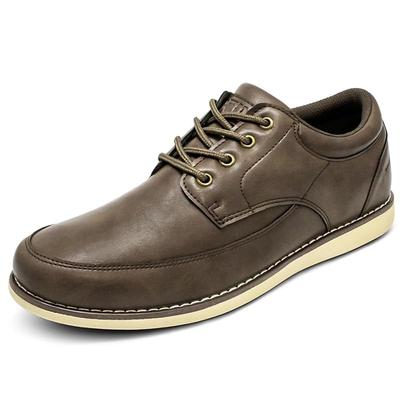 [Edwin] Leather Shoes Sneakers Waterproof Casual Shoes and Business Shoes for Men Lightweight Sole Slip-Resistant Lace-Up Oxford Edm459 ASH 26.0