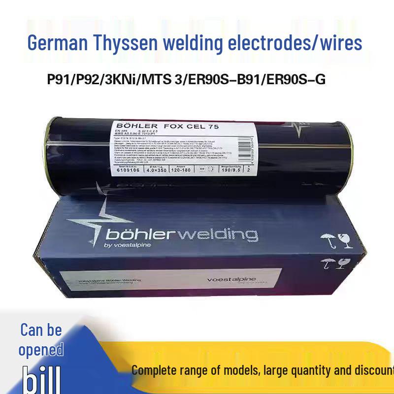 

Thyssen Böhler P91/T92 E9015-G B9 E9018-G WB36/3KNi Heat-Resistant Steel Welding Rod E9018-G WB36/3KNi