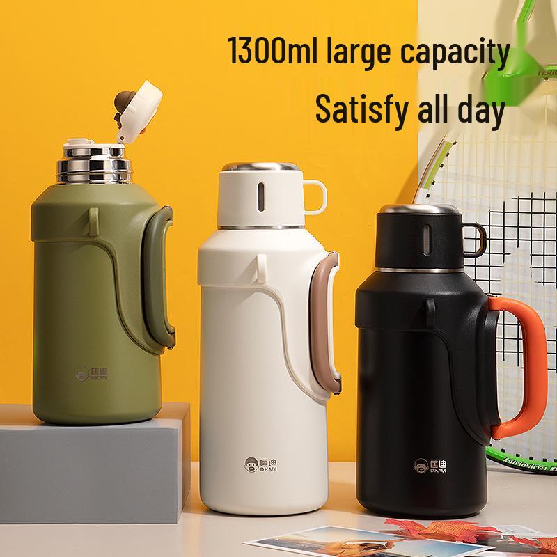 Kuangdi Men s Large Capacity 316 Stainless Steel Thermos with Tea Infuser 1000ml