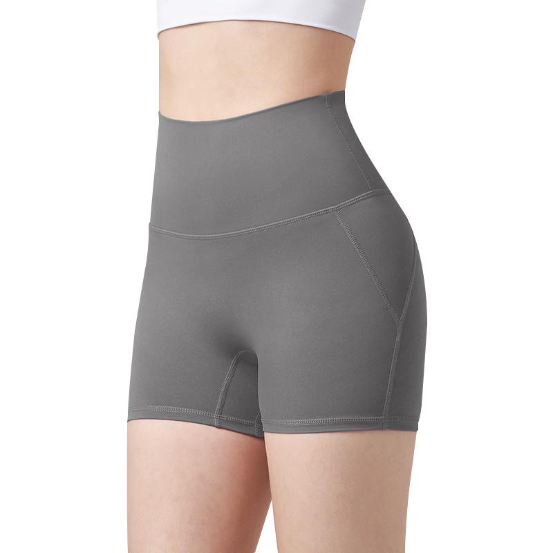 Damen High Waist Nahtlose Po-Lift Yoga Shorts - Schnelltrocknend, Dreipunkt für Laufen & Radfahren