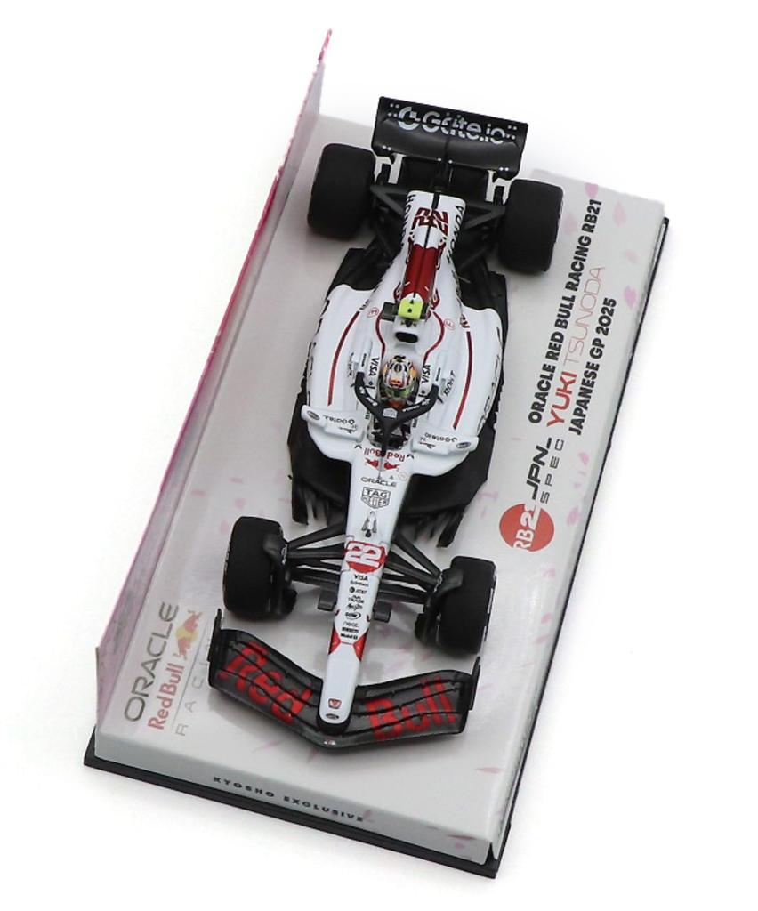 Minichamps x Kyosho Special Edition Scale Oracle Red Bull Racing Honda RB21 with Yuki Tsunoda from the 2025 F1 Japanese Grand Prix Miniature Model Car