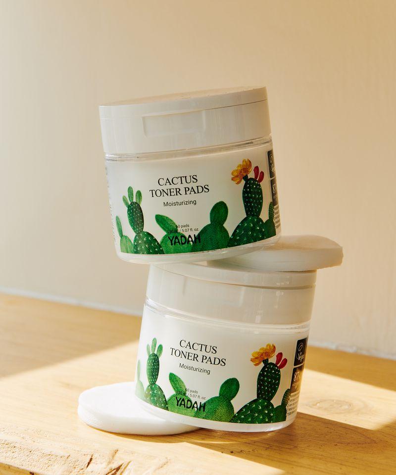 Cactus Vegan Toner Pads Double Set (60 Pads + 60 Pads)