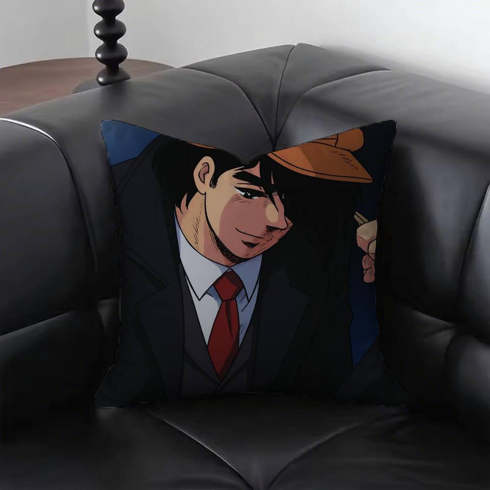 Anime JJoe YYabuki Pillow Case Fashion Square Pillowcase Bedroom Sofa Room Ins Decoration Leisure
