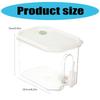 Portable Refrigerator Plastic Drink Dispenser With Tap Leak Proof Iced Beverage Container for Cocktails Juice Storage
