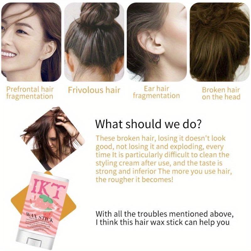 Hair Wax Stick Styling Shredded Hair Finish Avocado Matte for Lasting Styling