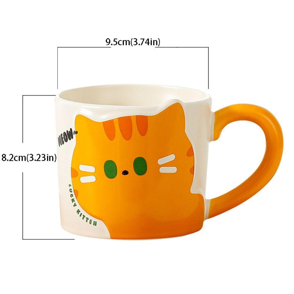 Creative Style Cat Coffee Cup Cute Design Ceramic Mug Household Goods Coffee Mug  Kitchen Supplies