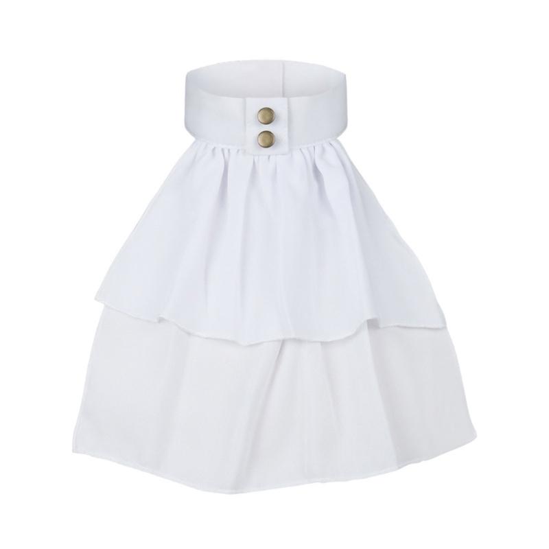 Французский Жабо с оборками, накладной воротник для готических викторианских модных аксессуаров