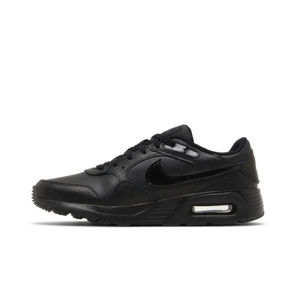 Nike Air Max SC Leather 'Triple Black' (Unisex) Black / Black / Black Running Shoes DH9636 001