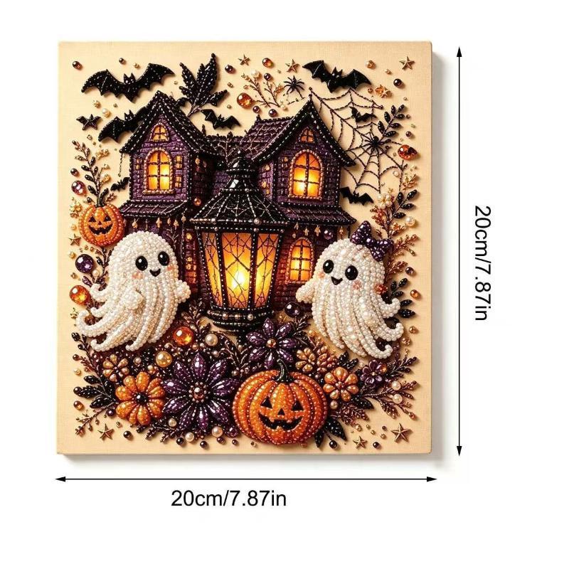 Kit de Arte con Perlas Tema Fantasma/Océano Kit de Pintura con Perlas Diy Kit de Arte con Diamantes Oceánicos Para Adultos y Principiantes Decoración de Pared Costera Brillante