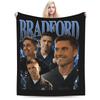 Warm Soft BlanketKids Camping Tim B-Bradford Throw Blanket Flannel Bedspread For Bedroom Funny Sofa Bed Cover