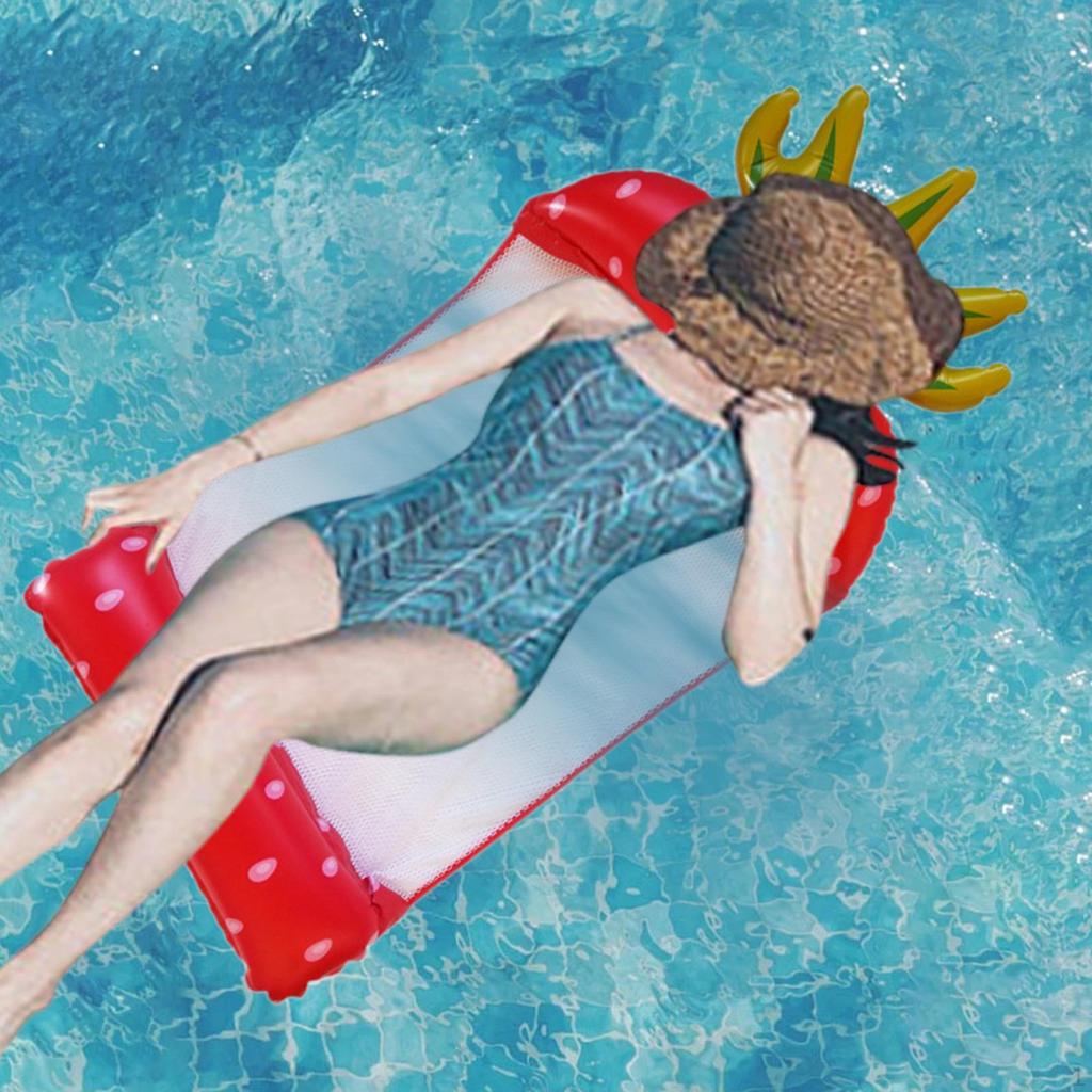 Inflatable Pool Float Hammock Water Lounge for Vacation Relax Summer