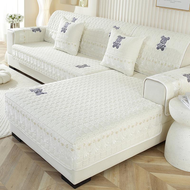 Embroidered Fabric Universal Non-Slip Thickening Sofa Cushion Simple Fashion Sofa Cover Baby Sling