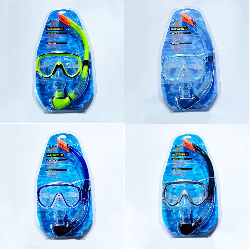Supply Swimming Goggles Diving Goggles + Full Dry Snorkel Outdoor Frog Goggles Kit Swimming Equipment Universal for adults