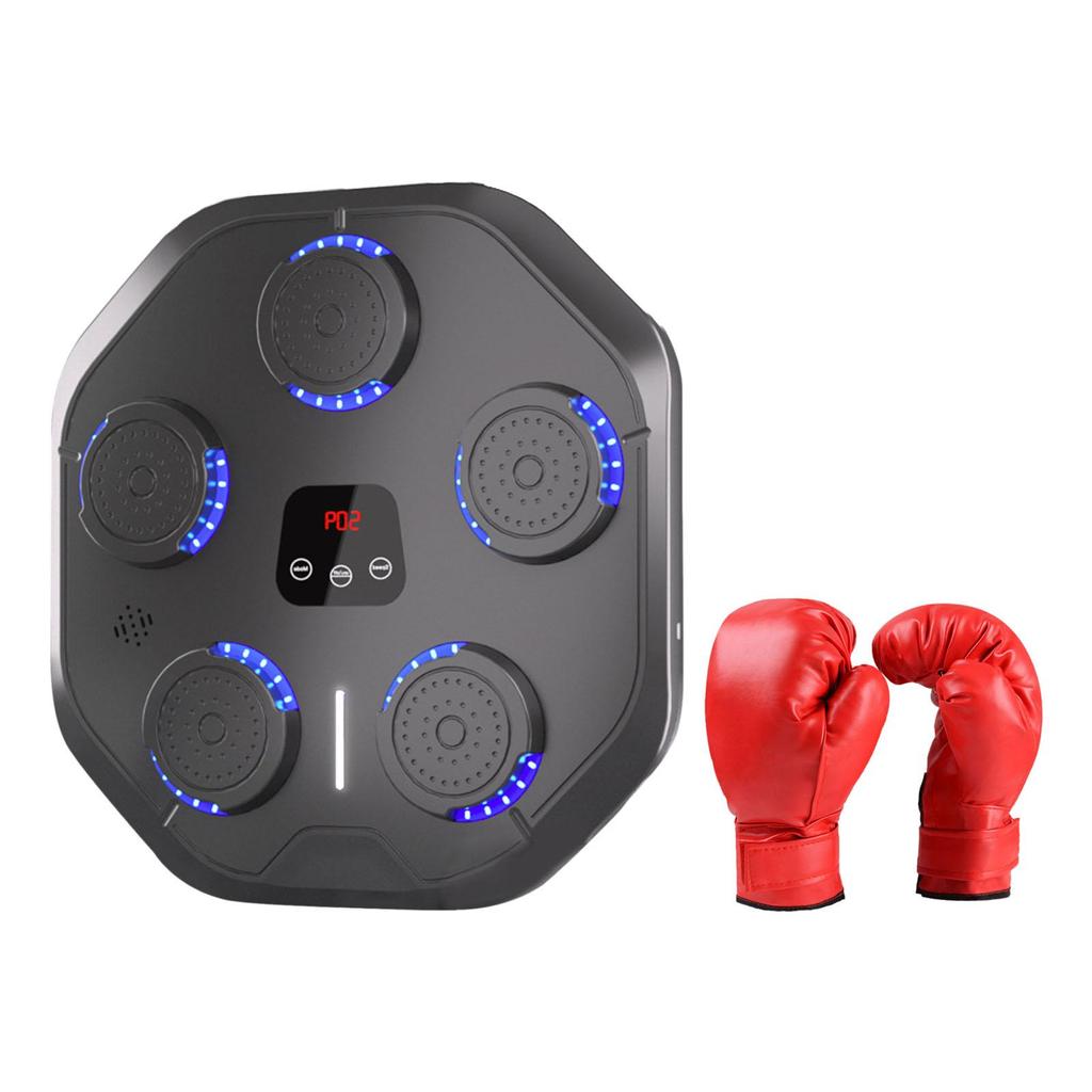 Music Boxing Machine Equipment Reaction Target Electronic Smart Boxing Wall Target for Household Kickboxing Practice Home Gym