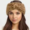 1pc Women's Fleece Lined Beanie,Fashion Furry Russian Cossack Style Soft Warm Plush Headband for Cold Outdoor Weather Winter