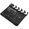 30x25CM Claquete de Acrílico Diretor Profissional Cinema Filme Ação Clap Ferramenta de Fotografia Faixa Branca Quadro Negro