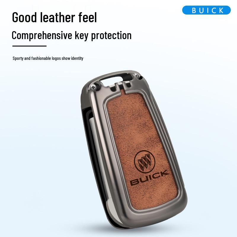 2021 Buick Key Cover for Excelle, Regal, Envision, LaCrosse, Verano – Men's High-Grade Shell Bag