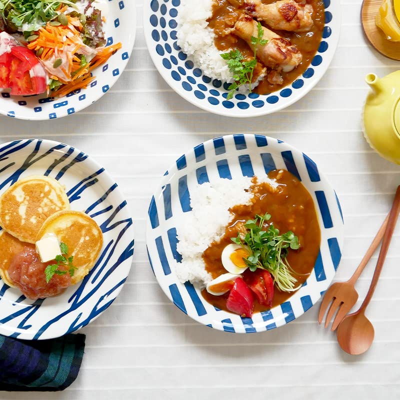 Tableware East Curry Plate 22cm Scandinavian Pattern Lightweight Tableware Wood