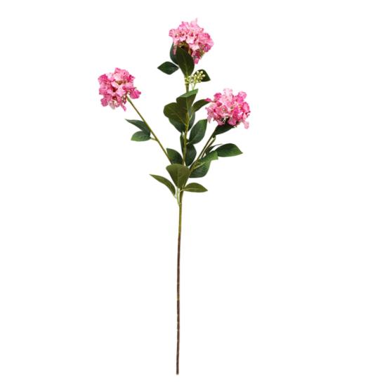 3 Branch Artificial Flower Bouquet with 3-Head Blooms Realistic Faux Silk Flower Bouquet with Stem for Wedding Party Home Office Decor