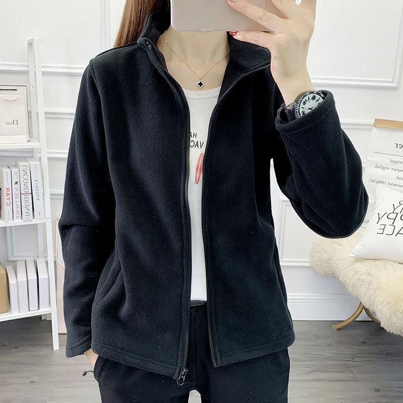 

Модная женская флисовая куртка для бега, походов, путешествий, кемпинга, пальто XL чёрный