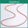 Rose Necklaces Thin 3mm Gold Curb Cuban Link Chain Necklaces Valentines Gifts 45cm60cm