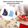 5pcs Silicone Thimbles Finger Tips Protector Anti-Slip Finger Covers Hand Cross-stitch Sewing DIY Tools Household Sewing Accessories