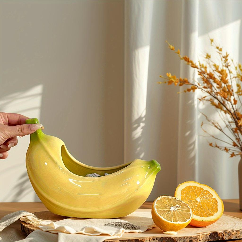 1pc Ceramic Tray Home Kitchen Dining Room Living Room Snack Candy Jar Plate Dessert Plate Storage Plate Novelty Tableware Suitable