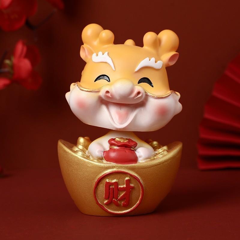 Cute Chinese Lucky God Car Hanging Ornament Prosperity And Wealth Charm