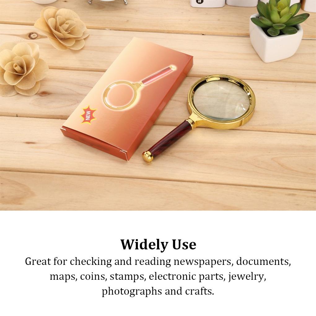 10x Reading Magnifiers Useful Premium Glass Material Portable Loupe Multi-functional Easy To Use Simple Watching Tool Jewelry