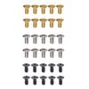 Tooyful 10PCS 5 Way 3 Way Guitar Switch Fixed Screws Nuts Guitar Replacement Black