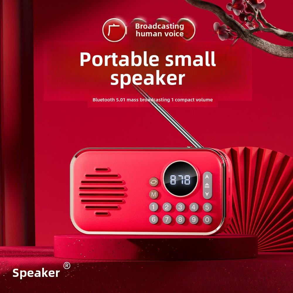 Das Senioren Bluetooth Audiokarte U-Disk Radio Tragbarer Musik-Broadcast Walkman Lautsprecher