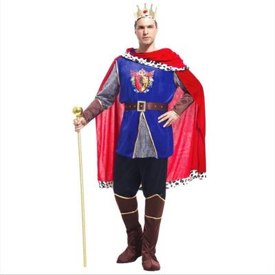 Christmas Carnival Halloween Costumes for Men Adult Masquerade Party Fancy Dress Cosplay King Costume Man Prince European Mediev