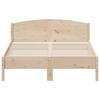 Solid Wood Bed Without Mattress 150 X 200 Cm Pine Wood