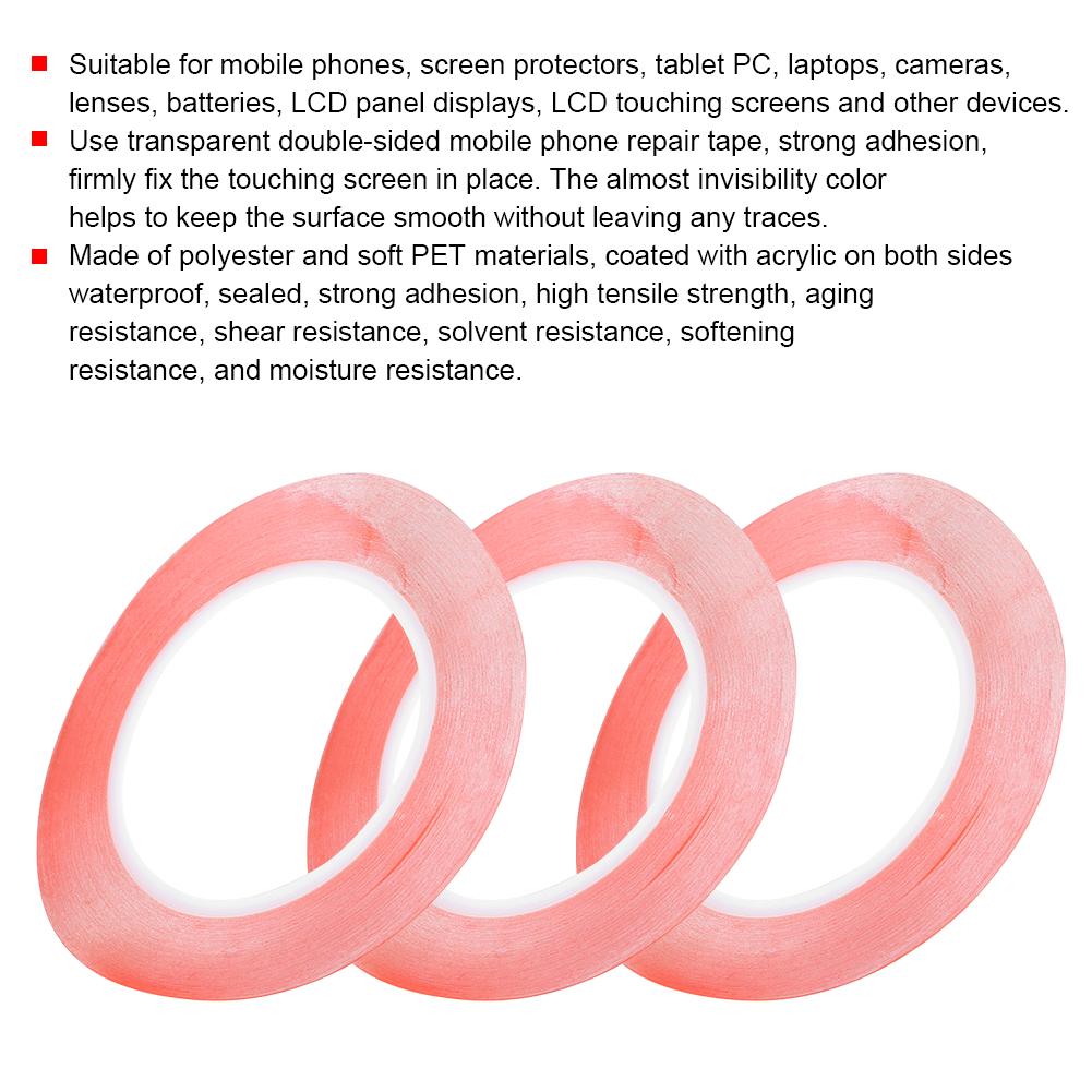 3Pcs Mobile Phone LCD Touching Screen Dual Side Repair Tape for Notebook Computer Camera