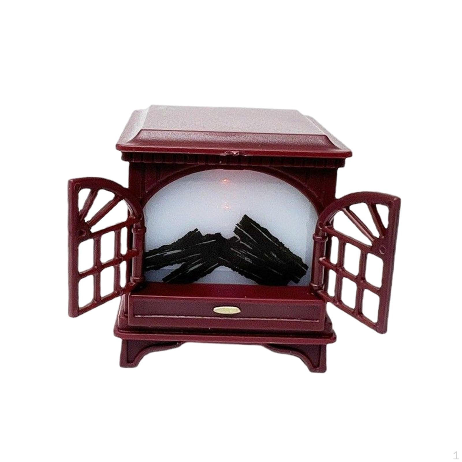 

1/12 Миниатюрный камин для кукольного домика Фотореквизит для декора гостиной и кабинета