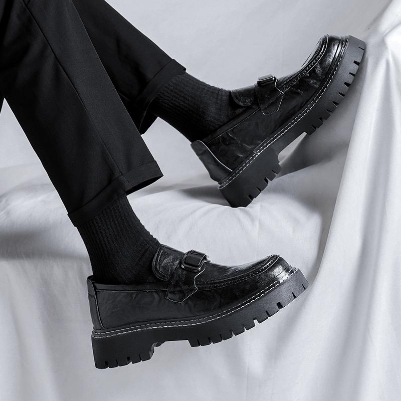 Модные весенние и осенние мужские рабочие туфли в британском стиле — фото 6