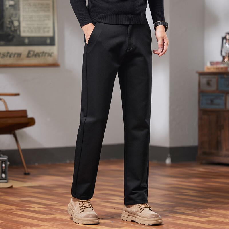 POLOMEISDO Herren Business Casual Hosen mit geradem Bein