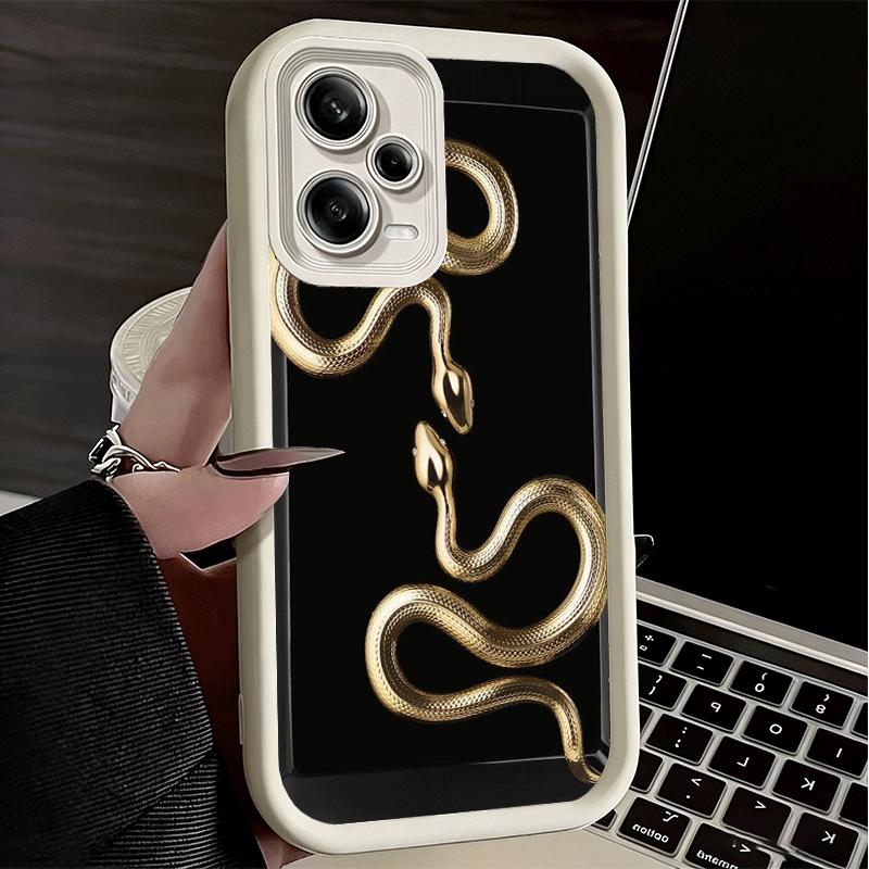 Phone Case for Xiaomi Redmi Note 15 14 13 Pro Plus Black Snake Doodle Shell 12S 11 11S 11T 5G 14S Soft Silicone Funda