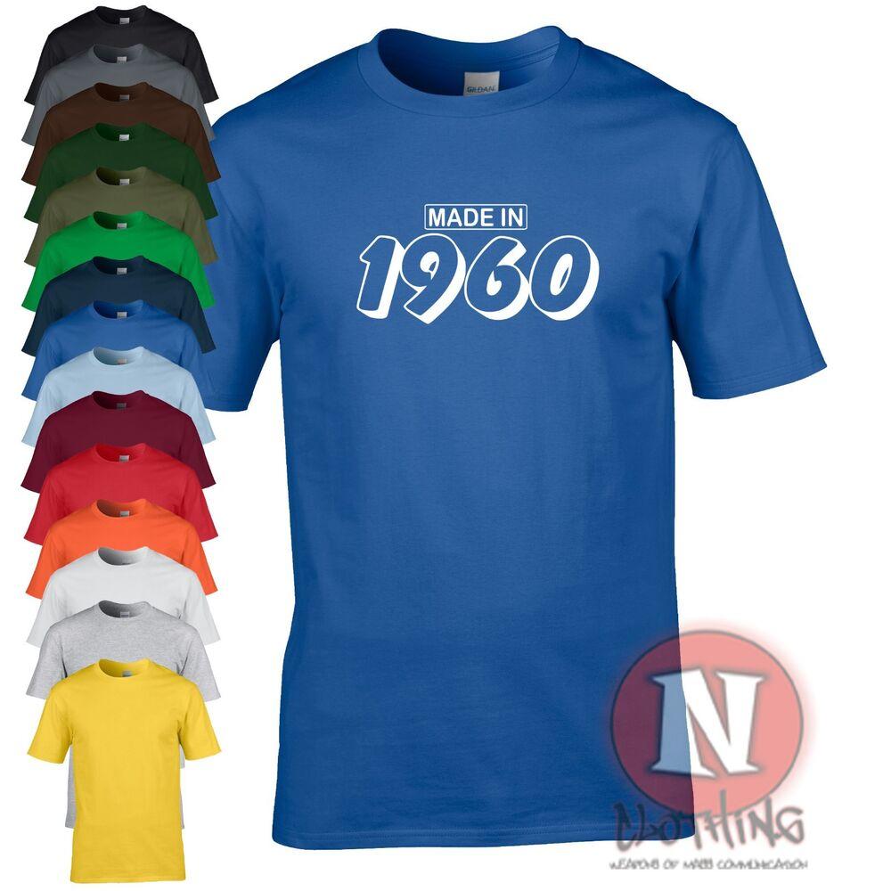 1960s vintage birthday celebration gift fun party t-shirt